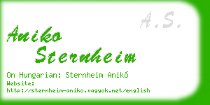 aniko sternheim business card